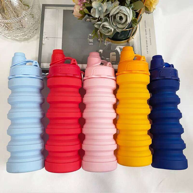 Foldable Portable Silicone for Outdoor Sports Travel Large Capacity Telescopic Water Bottle Z260314