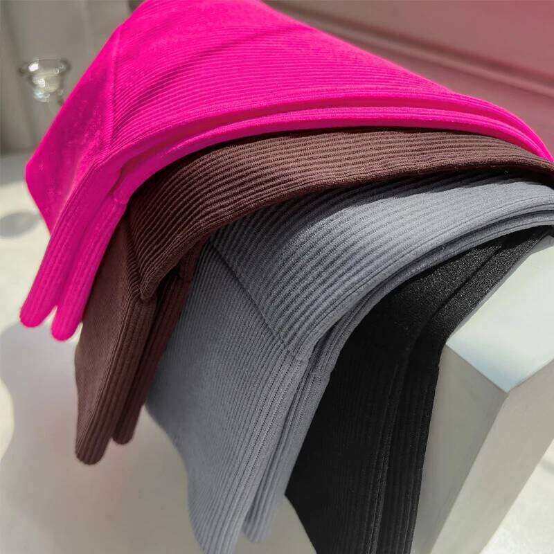 2 Pieces Versatile Elastic Package Hip Pencil Women Seamless Solid Color Stripe Fabric Skirts High Waist Tight Short Skirt Z260314