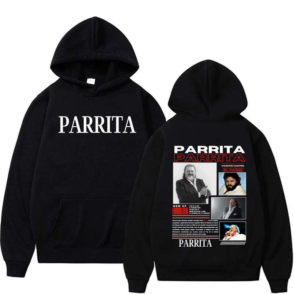 Hot Sale Limited Parrita Music Album Tour Graphic Hoodie Men Women Classic Oversized Comfort Hoodies Fashion Vintage Sweatshirts Z260314