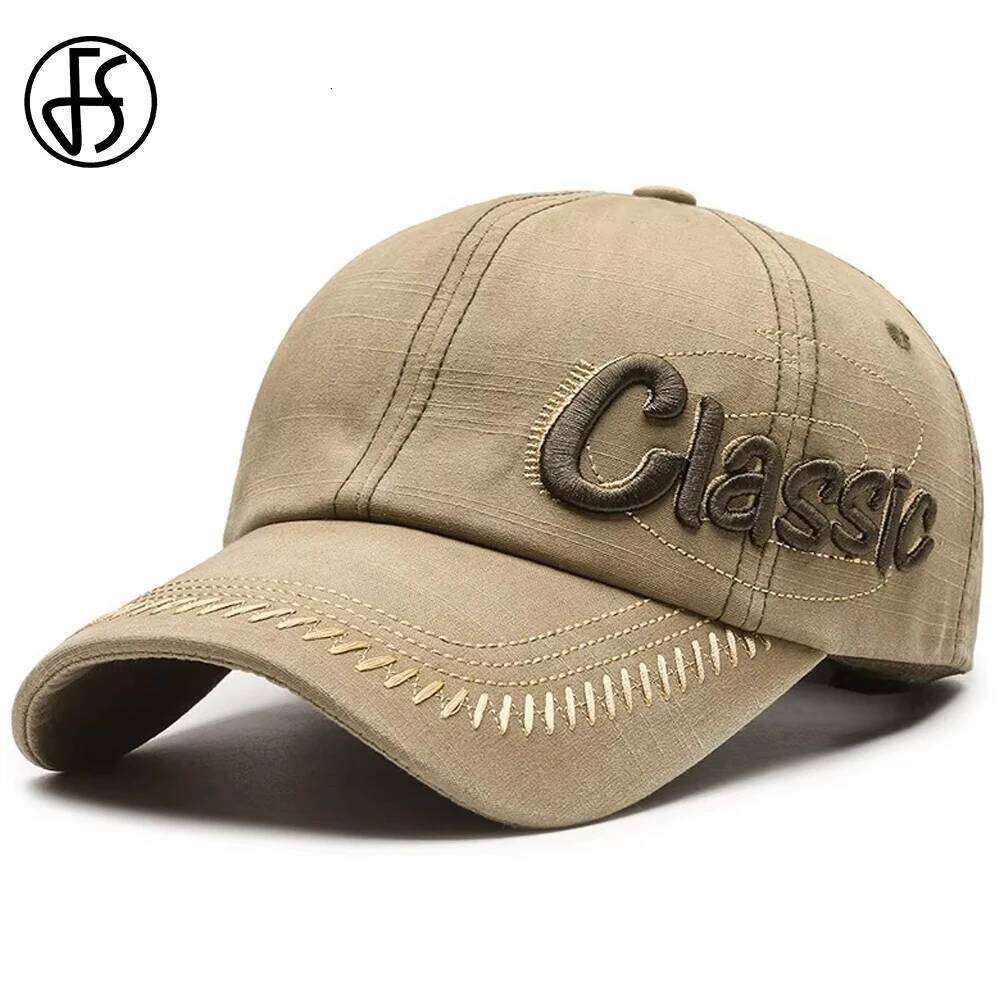 FS Winter Denim Baseball Cap For Men Women Brand Hat Vintage 3D Letter Hip Hop Caps Khaki Trucker Hats Casquette Homme Z260314