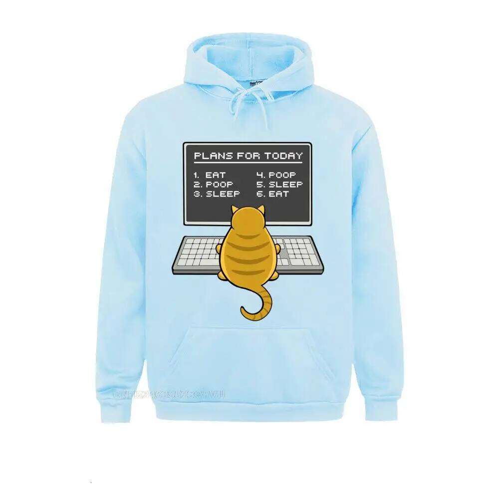 Cat Engineer Plans For Today Top It Computer Coder Programmer Normal Long Sleeve Men Anime Sweater Z260314