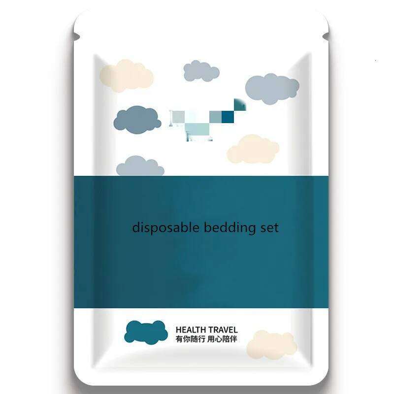 3 / 4-Piece Thickened Disposable Bed Sets Duvet Cover Non-Woven Dirty Proof Portable Bedding Set Travel Hotel Isolation Sheets H260311 H260312 - view 4
