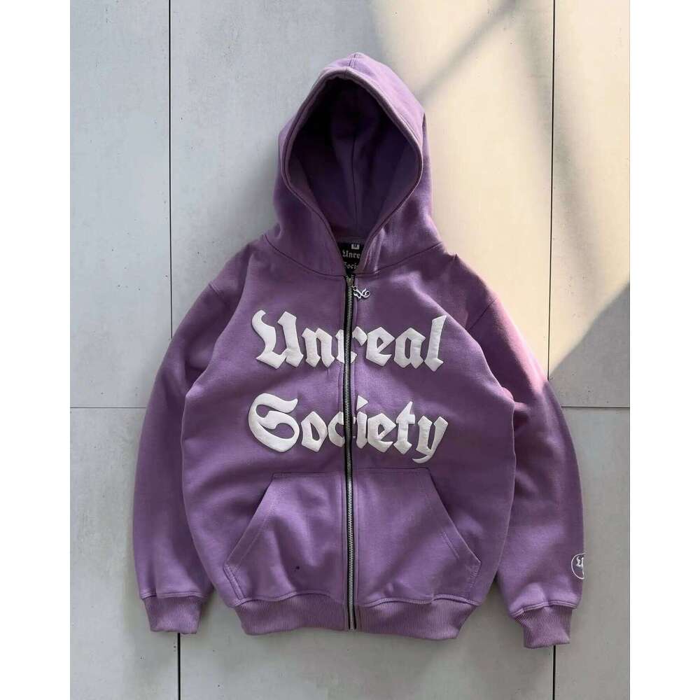 2025 New European American Letter Printed High Street Versatile Autumn Hip Hop Style Casual Men's and Women's Hoodie Z260315