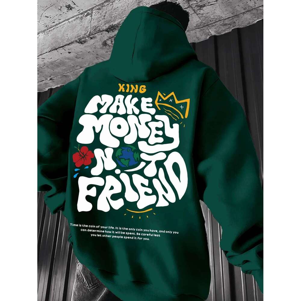 Autumn/Winter Adult Men's Youth Fashion Casual Comfortable Cool Hooded Daily Outdoor Sports Street Trend Warm Sweatshirt Z260314