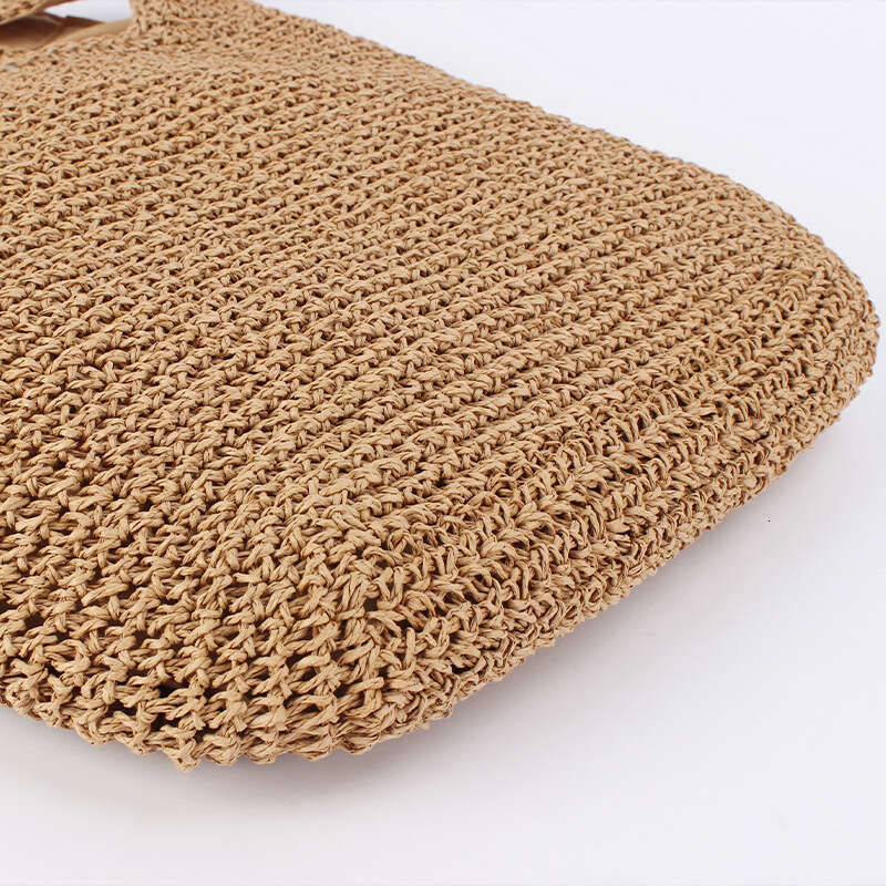 One-Piece Dropshipping European And American Single Shoulder Woven Mori Style Handmade Crochet Casual Large Capacity Beach Women's Bag