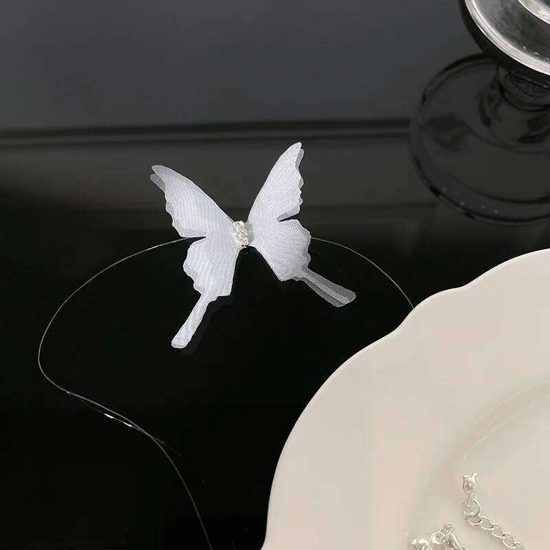 New Fashion Trend Unique Design Sexy Romantic Delicate Mesh Butterfly Clavicle Necklace Women's Jewelry Party Gift Wholesale H260312