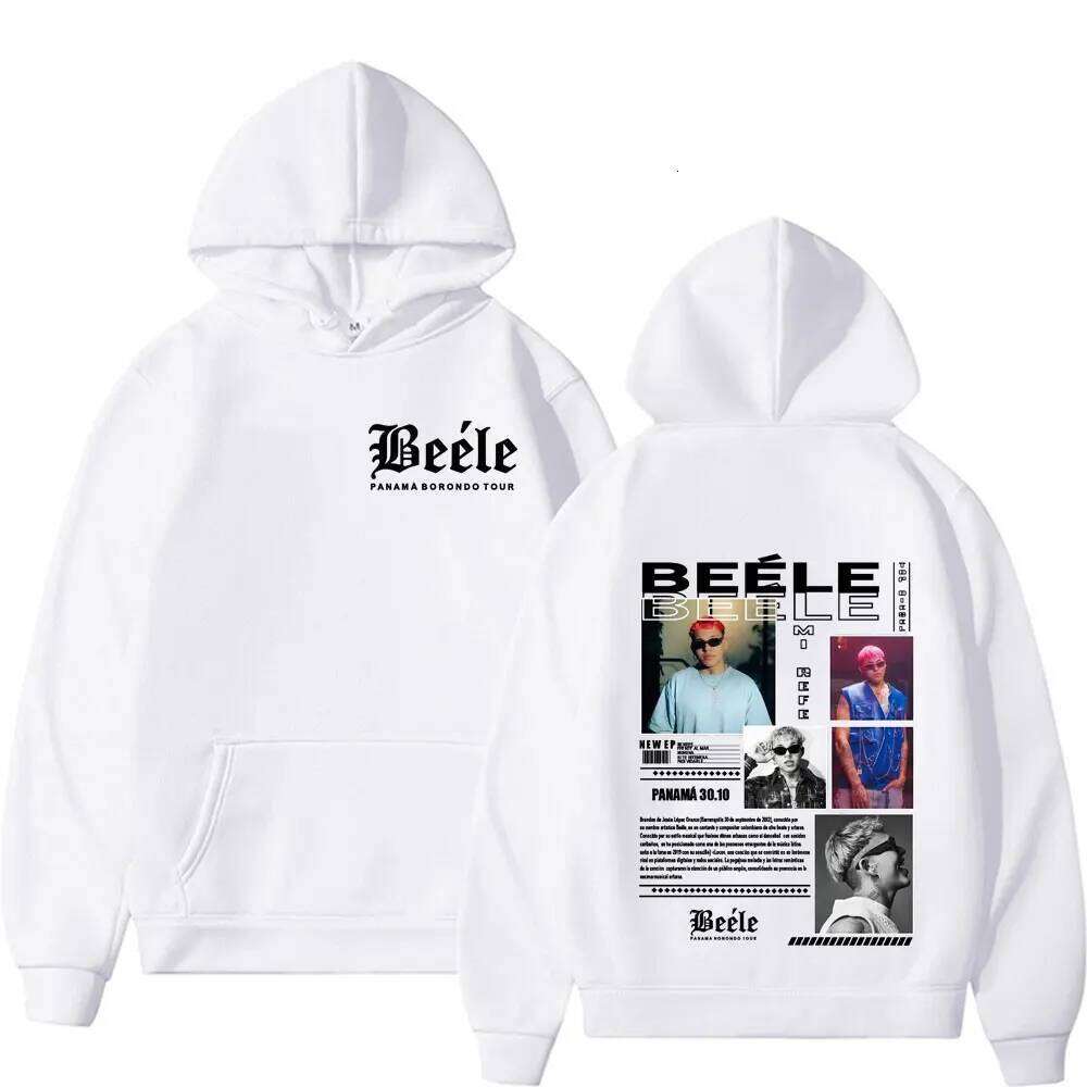Rapper BEELE Borondo Tour Album 2025 Merch Hoodie Mens Clothing Retro Fashion Trend Cool Autumn High Quality Casual Sweatshirts Z260314