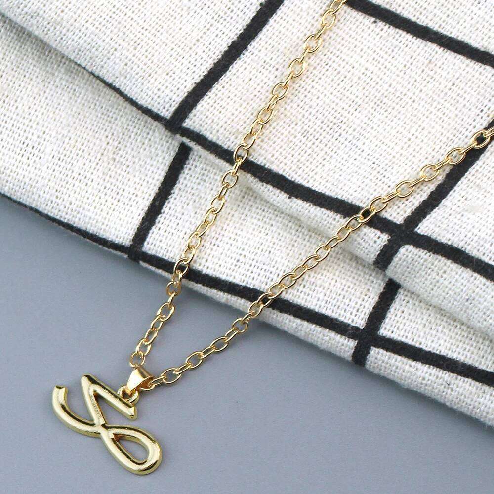 Korean Wave New Jeon Jung Kook Design Letter Necklace Trend Personalized Men's and Women's Jewelry Fans Couple Gifts H260312