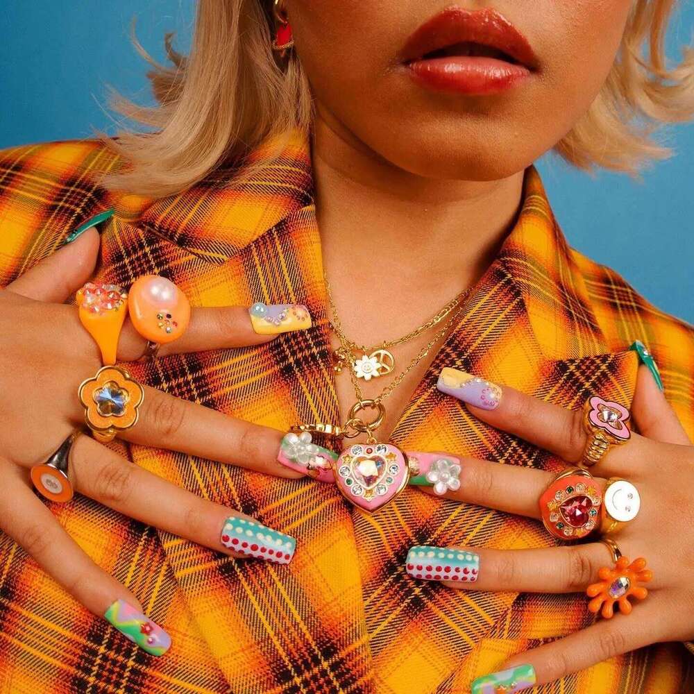 Pink Drip Glaze Heart-shaped Star Photo Locket Necklace Colorful Crystal Openable Pendant Necklaces Women Memorial Jewelry Gifts H260312