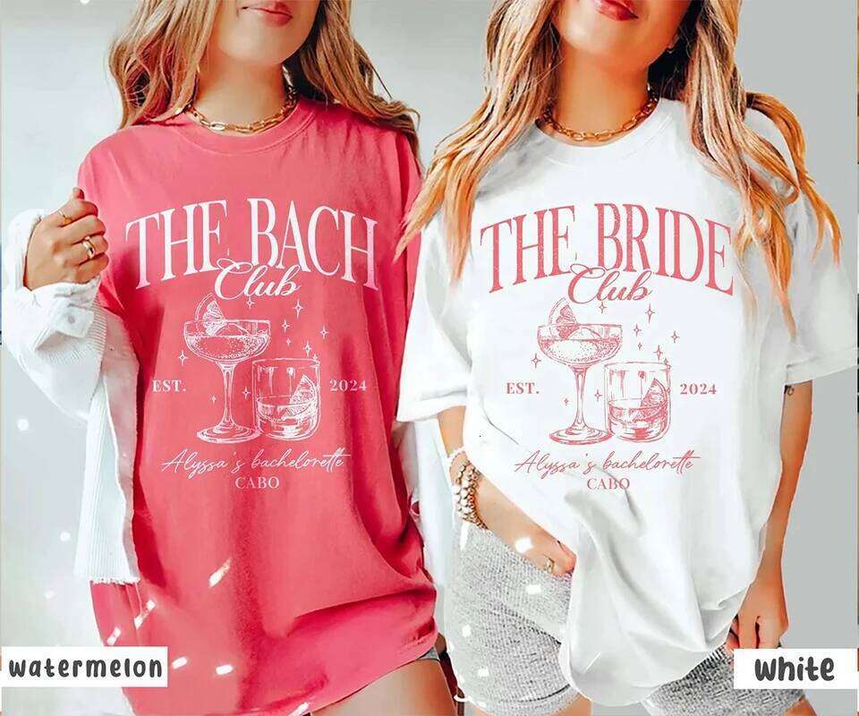 Custom Shirt Luxury Bachelorette Merch, Bridal Party Gifs Bach Trip Y2K Top Daily Trendy Streetwear Z260314