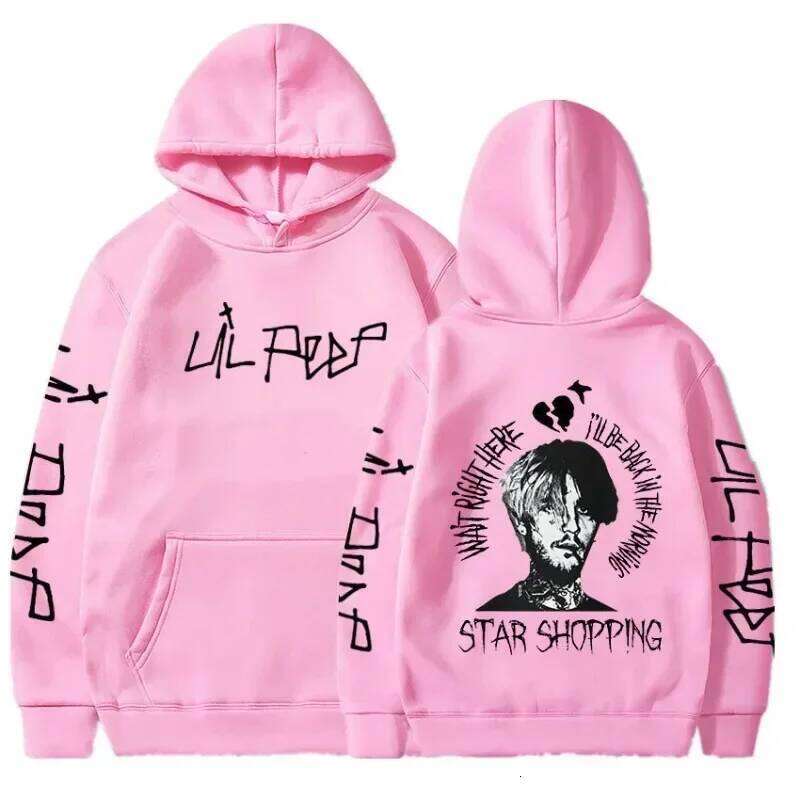 Rapper Lil Peep Cry Men Clothing Hoodies Fashion Letter Printed Graphic Sweatshirts Casual Harajuku Streetwear Z260314