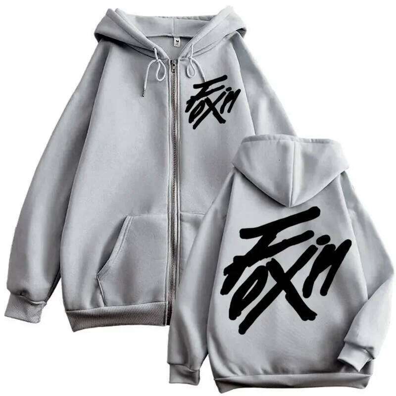 2025High-quality Fashion Trend Casual Personality Printed Zipper Hoodie Unisex Loose Comfortable Sports Sweatshirt Z260314