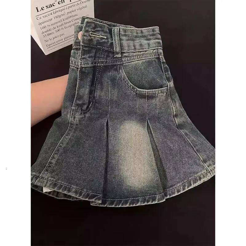 American Style Vintage Y2k Denim Woman Harajuku Retro Mini Streetwear High Waist Casual Fashion Skirt Hot Girls Z260314