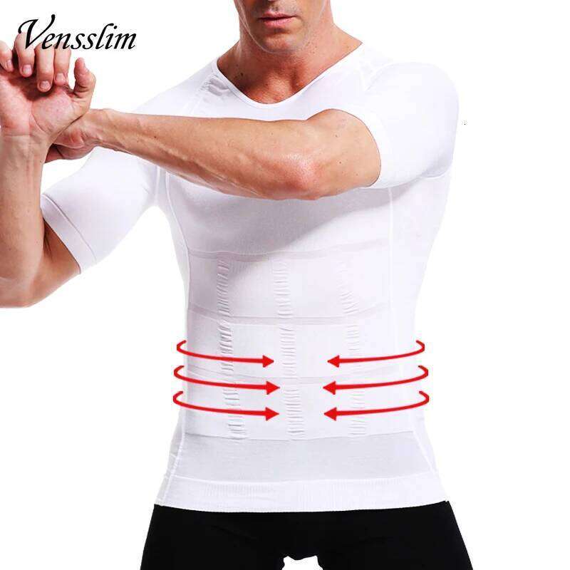 Vensslim Men Slimming Body Shaper Belly Control Shapewear Man Shapers Underwear Waist Top Corrective Posture Vest Corset 26Y0313