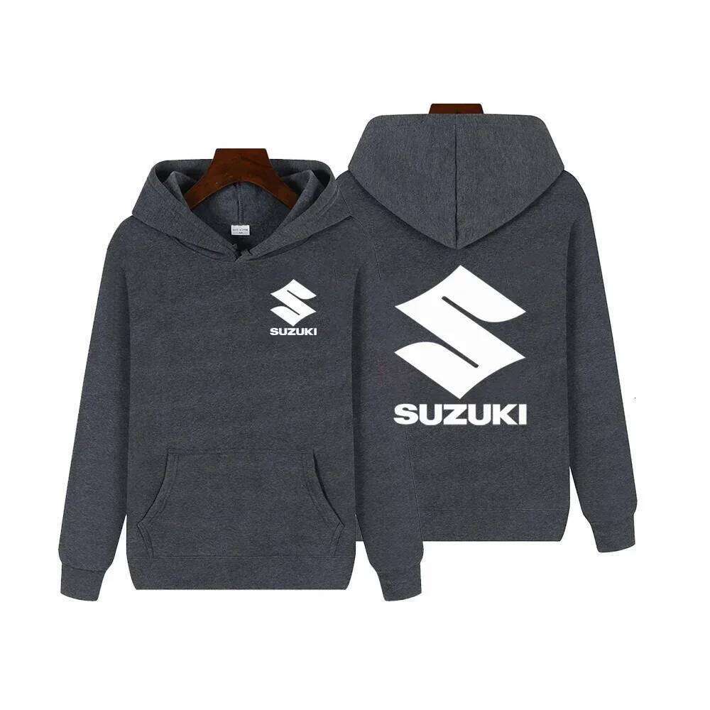 New Suzuki classic hoodie suitable for autumn and winter outdoor sports rock climbing motorcycle riding, casual men's sweatshirt Z260314