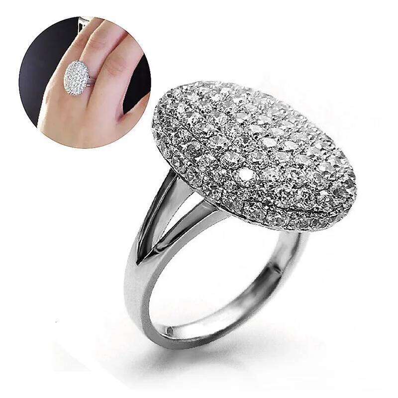 GETNOIVAS Silver Color Twilight Breaking Dawn Bella Engagement Wedding Ring Gorgeous Rhinestone Inlay Women Rings Jewelry SL H260312