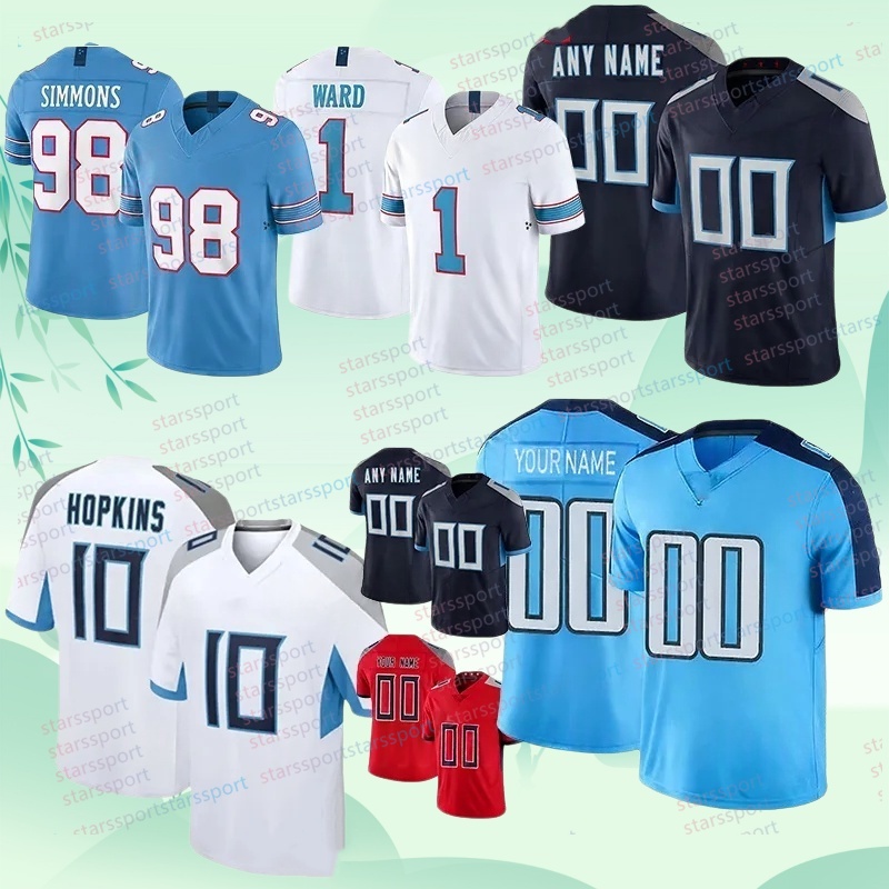 1 Cam Ward TennesseeCiity 2026Titanss Jersey Tony Pollard Spears Chimere Dike Gunnar Helm Ayomanor Warren Moon Earl Campbell Jeffery Simmons Football Jerseys