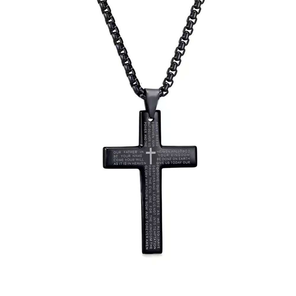 Cross Chain Pendant Necklace Fashion Men Women Metal Geometry Punk Gothic Party Jewelry Vintage Gifts H260312