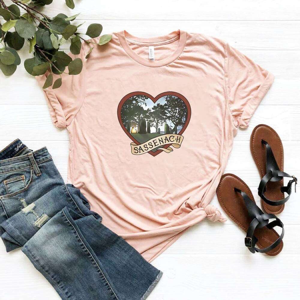 1743 T-Shirt Outlander Book Series Shirt Jamie Fraser T-shirt Tops for Women Sassenach Fan Gift T Shirts Y2k Aesthetic Z260314