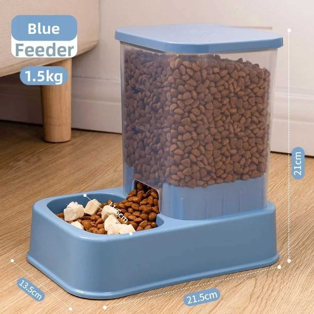 12L/15L Pet Automatic Feeder Plastic Large Capacity Cat Dog Water Dispenser Feeder Set 3 Colors 2 Styles H260313