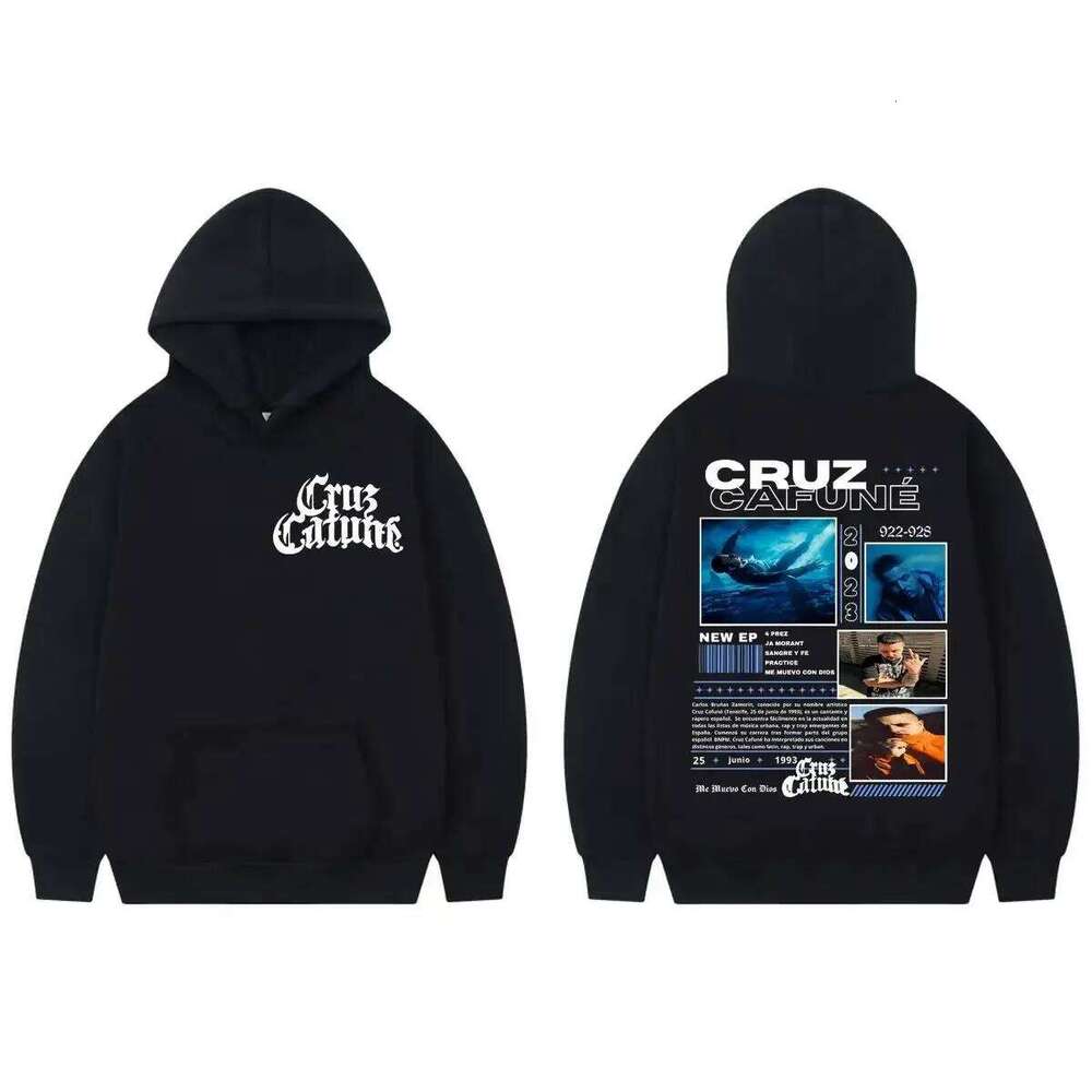 Hip Pop Fashion Trend Rapper Cruz Cafune Me Muevo Con Dies Album Merchandise Hoodie Autumn Winter Warm Clothing Unisex Z260314
