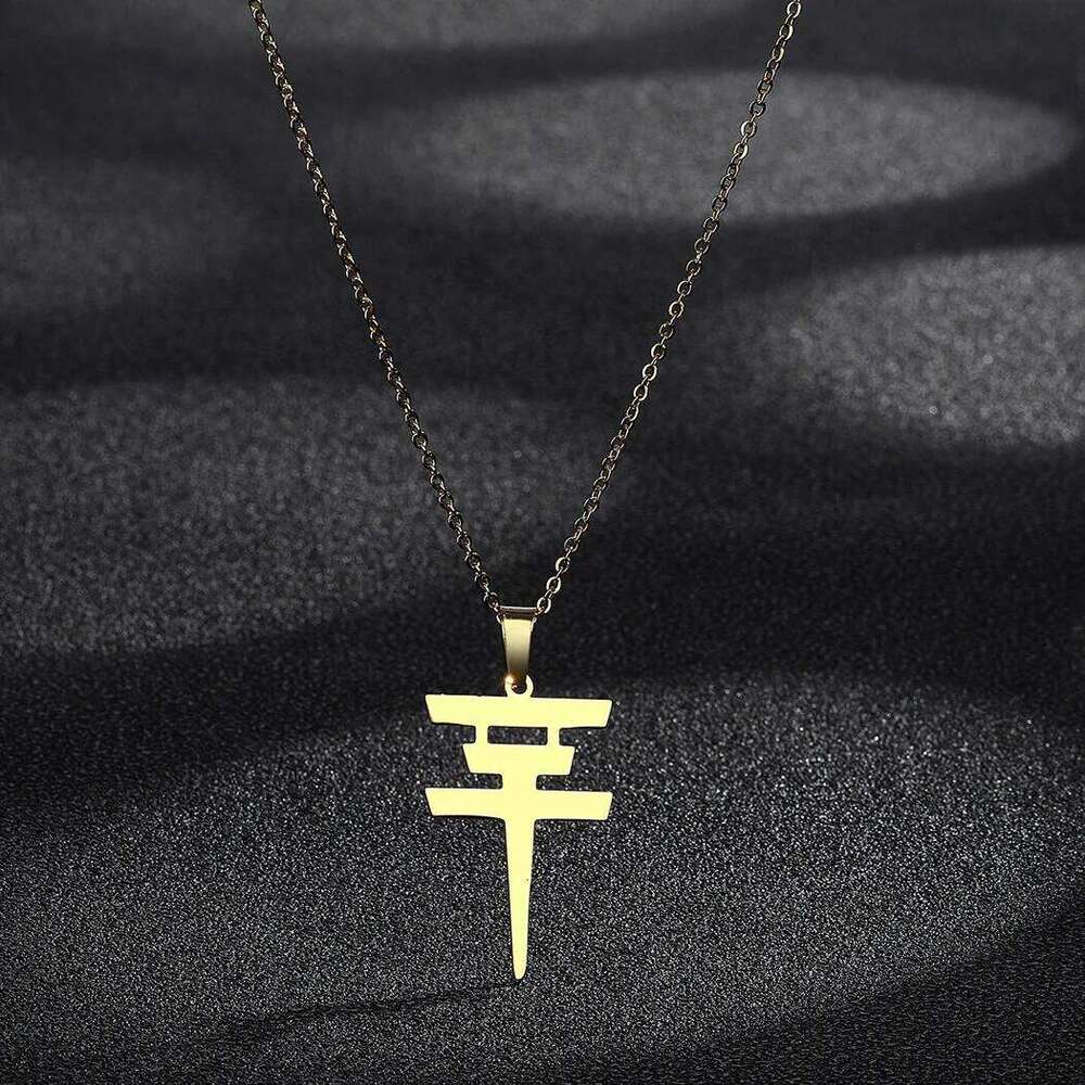 Tokio Hotel Pendant Necklace for Men Women Kpop Collar Collares Para Mujer Choker Stainless Steel Jewelry Korean Fashion Chain H260312