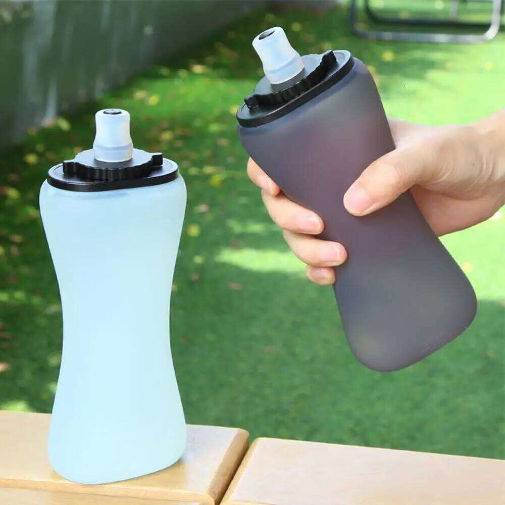 Outdoor Collapsible Silicone Running Camping Hiking Travel Convenient TPU Soft Water Bottle 12oz/350ml Z260313
