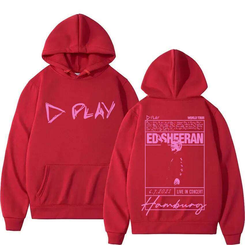 Ed Sheeran Play Tour 2026 Album Merch Men Women Casual High Quality Sweatshirt Hip Hop Gothic Long Sleeve Hoody Streetwear Z260314