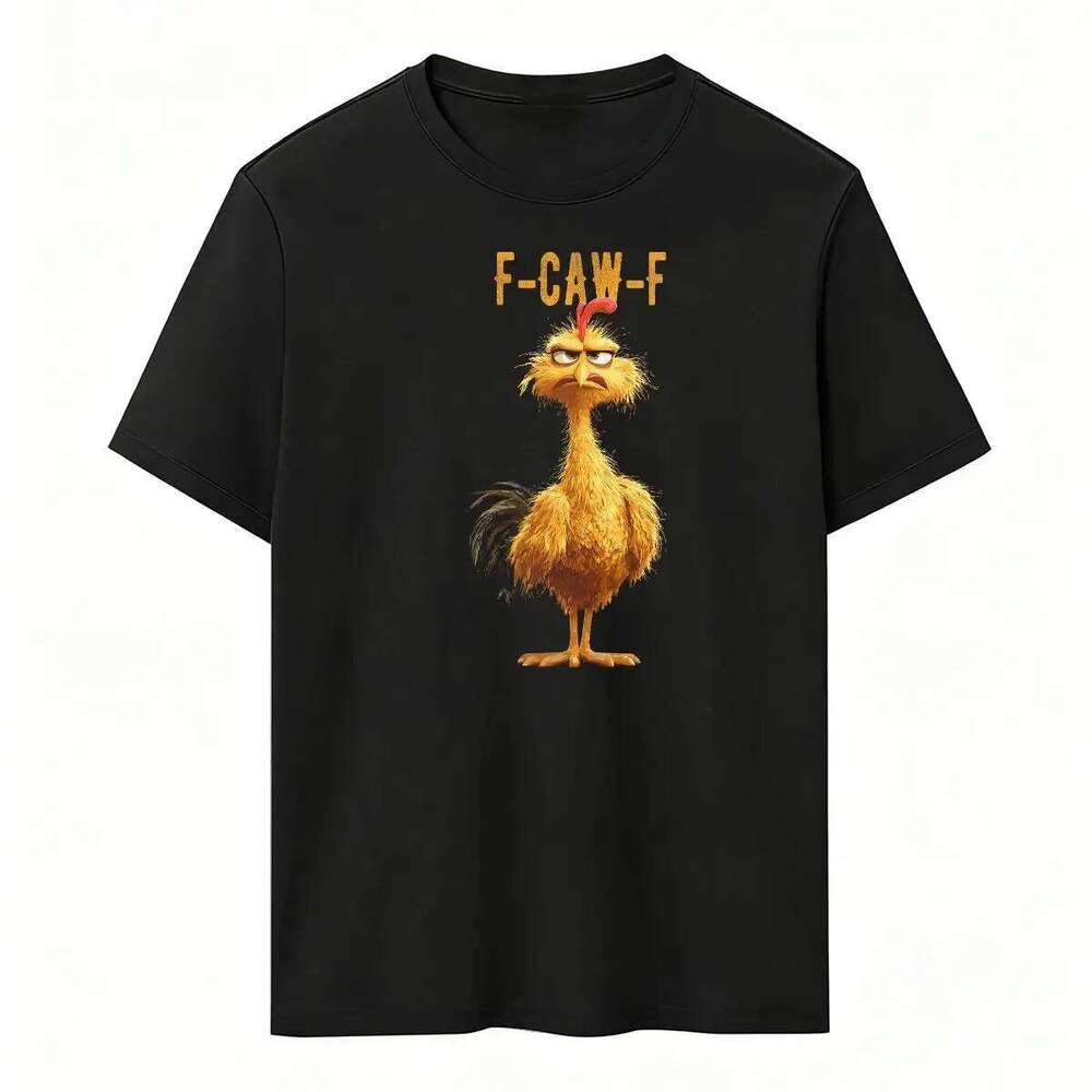 Chicken Character Comfortable breathable machine washable regular fit F-Caw-F Design Halloween Fun Printed white&black Z260314