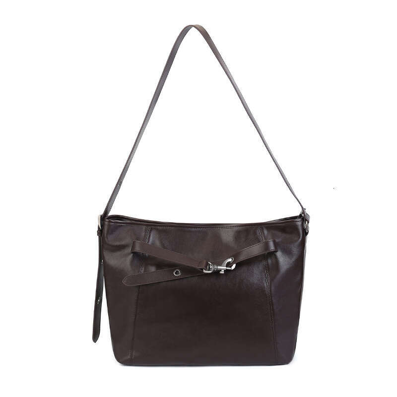 Luxury Shoulder Bags Totes Hobo Top Layer Cowhide Commuter Large Capacity Tote Lazy Single Crossbody Women S Vintage Lock Computer Bag SENYY