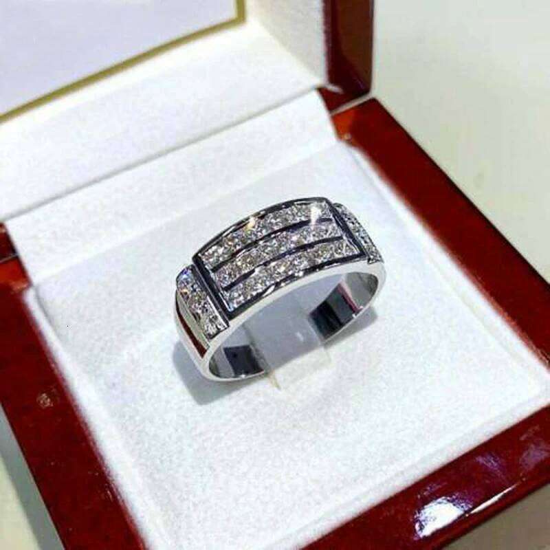 Huitan Elegant Bridal Wedding with Shiny CZ Stone Simple and Versatile Design Women Fashion Rings Party Jewelry Wholesale H260312