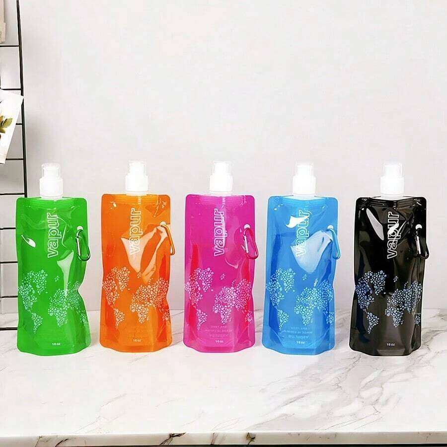 1/2PCS 500ML Portable Ultralight Bag Foldable Soft Flask Squeeze Water Bottle for Hiking Camping Outdoor Sport Supplies Z260313