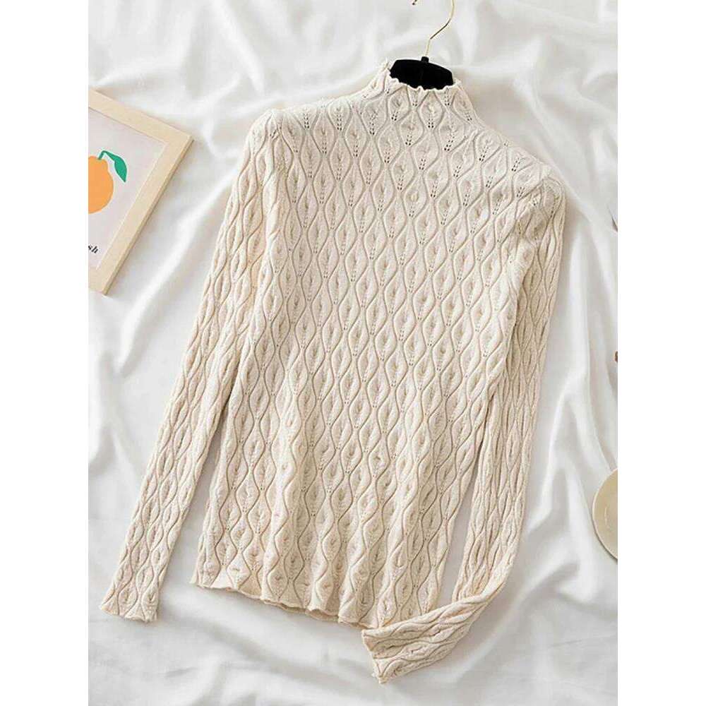 AOSSVIAO 2025 Turtleneck Women Sweaters Autumn Winter Warm Pullover Slim Tops Knitted Sweater Jumper Soft Pull Female Z260314