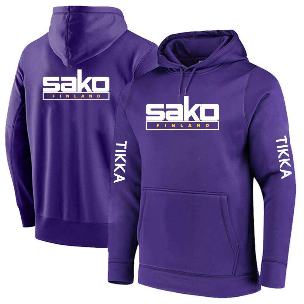 Tikka By Sako Finland Firearms Logo 2022 Men's New Solid Color Fashion Hip Hop Sweatshirt Pullover Printing Casual Hoodies Tops Z260314