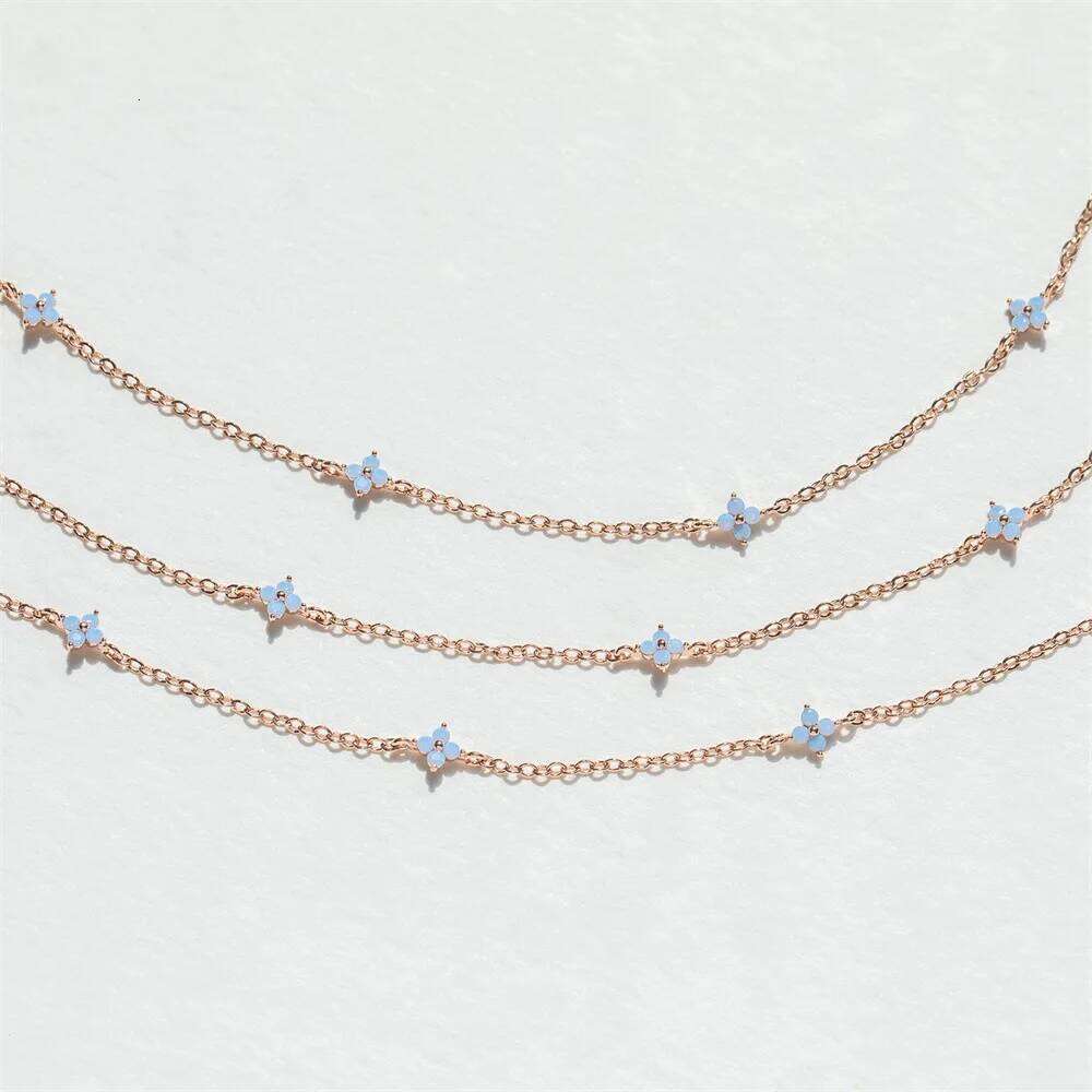 Mini Flower Delicate Tiny Choker Collar Chain on Neck Thin Necklaces for Women Girls Y2k Fashion Jewelry Girlish Gifts KDN005 H260312