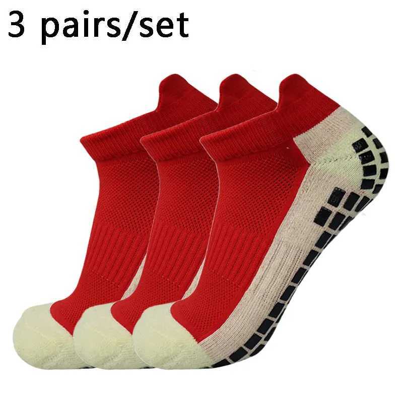 3 pairs New Men Women Football Socks Short Sports Silicone Non-Slip Grip Soccer Socks calcetines hombre futbol D260313