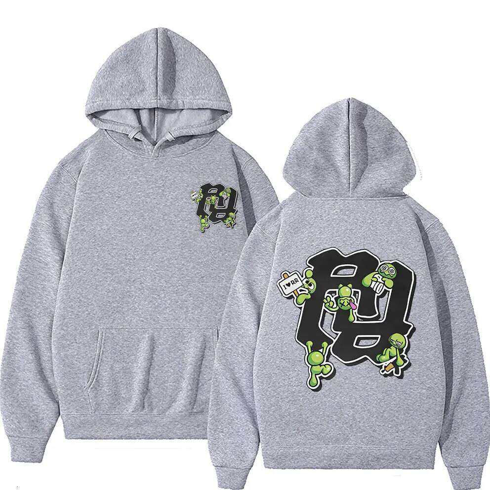 Rapper RR KanKan Really Rich Summrs Autumn Double Sided Print Hoodie Men Hip Hop Vintage Oversized Sweatshirt Male Streetwear Z260314