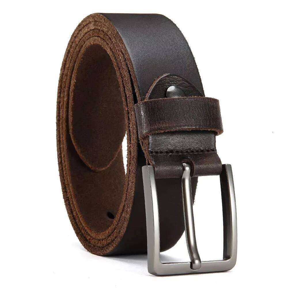 Antique Metal Needle Buckle High-quality Top Layer Cowhide Men's Casual Belt with Multiple Colors To Choose Z260226