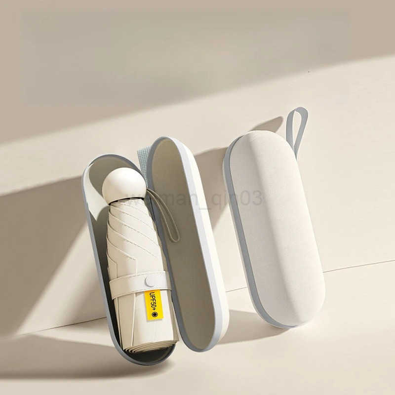 Folding Five-fold Umbrella All-weather Capsule Umbrella Sun Protection and Shade Umbrella Pocket Womens High-end Portable H260314