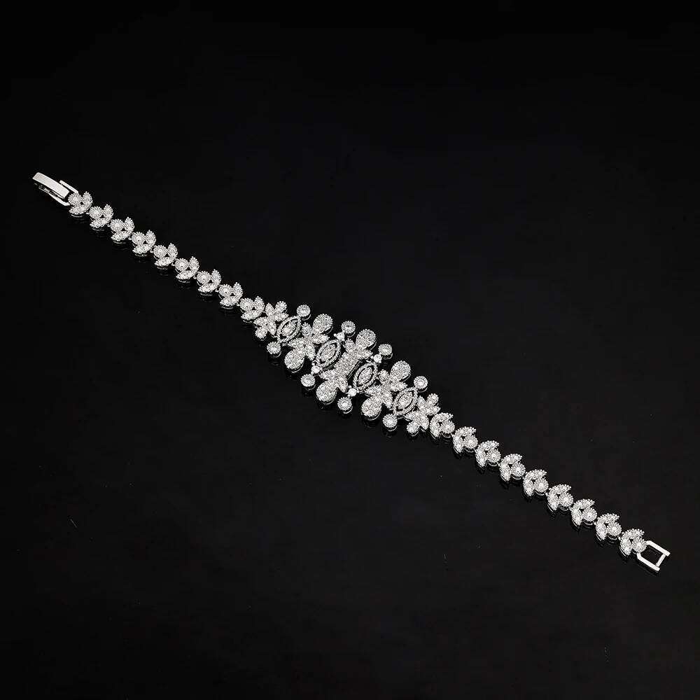 Luxury Dubai Nigeria Wedding Sets Zirconia 4pcs Full Bridal Jewelry For Women Party Accessories Gift Z260313