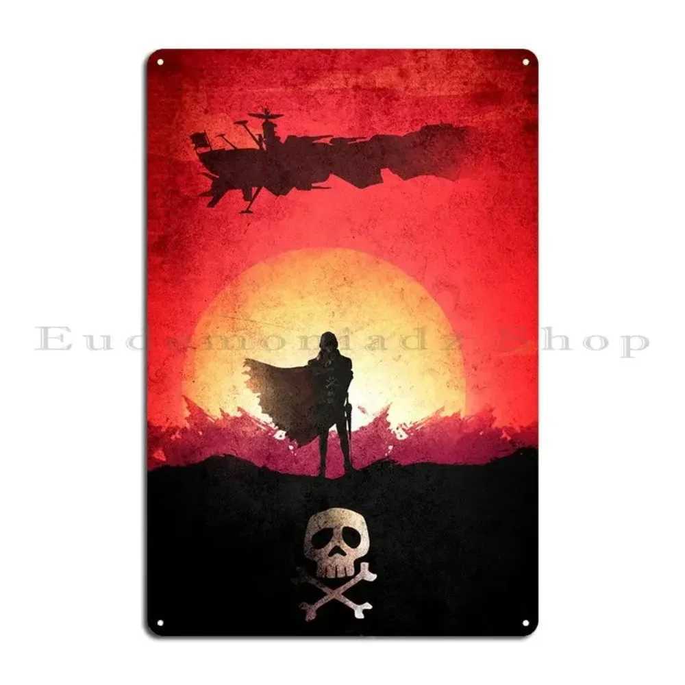 HarlockTinSign Captain Harlock Metal Sign - Customize Classic Club Plaque Garage/Club Tin Poster Decor D260314