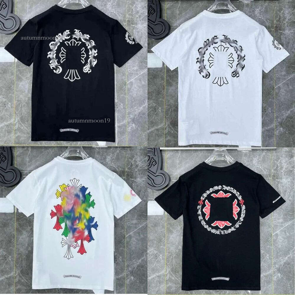 Designer T Shirt Graphic Tee Cotton Tees Chrome Shirt Holiday Women Mens Street Pure Cotton ch shirt Short Sleeve Fashion Tshirts Men T Shirt fd 3be