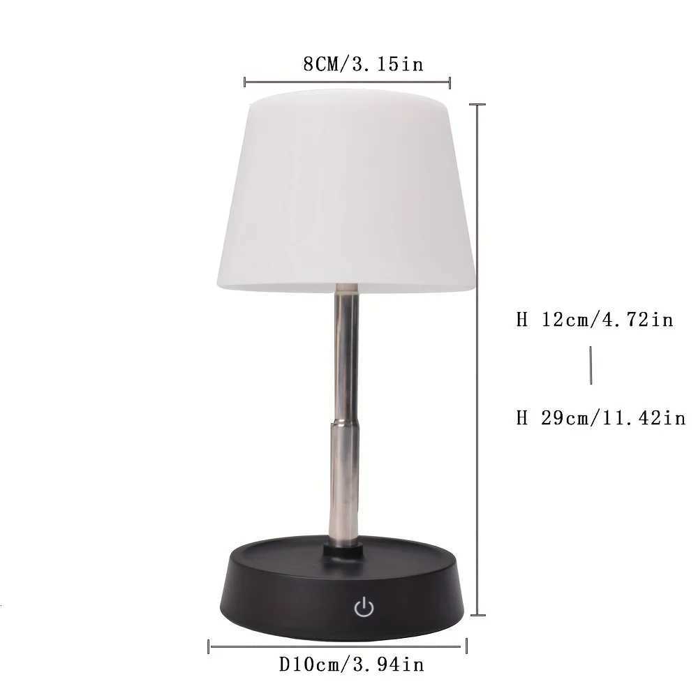 Portable Rechargeable LED Desk Lamp with USB Port Touch Control Night Light for Bedroom Camping Outdoor Use Modern Mini Tab Y260314