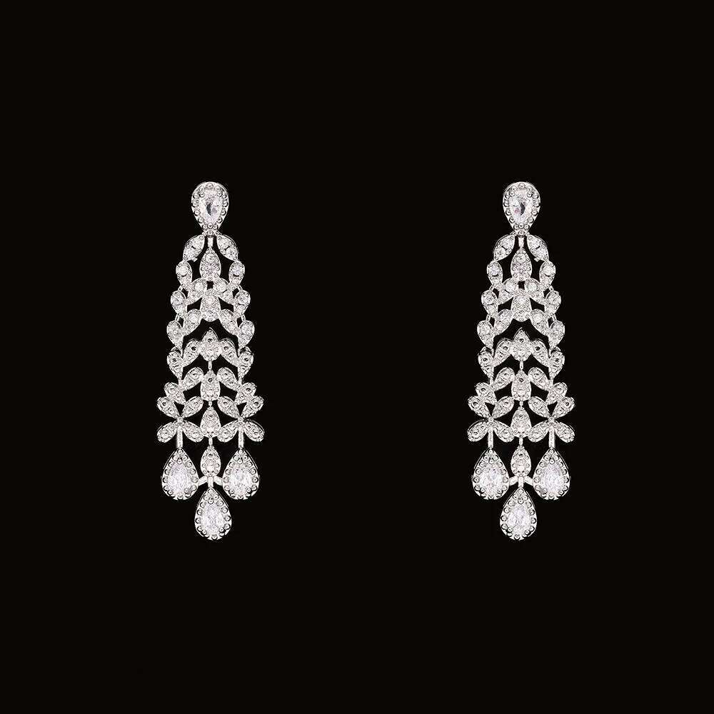 Fancy India Dubai Wedding Jewelry for Women Luxury Cubic Zirconia Necklace Bracelet 4 Pieces Bridal Set Z260313