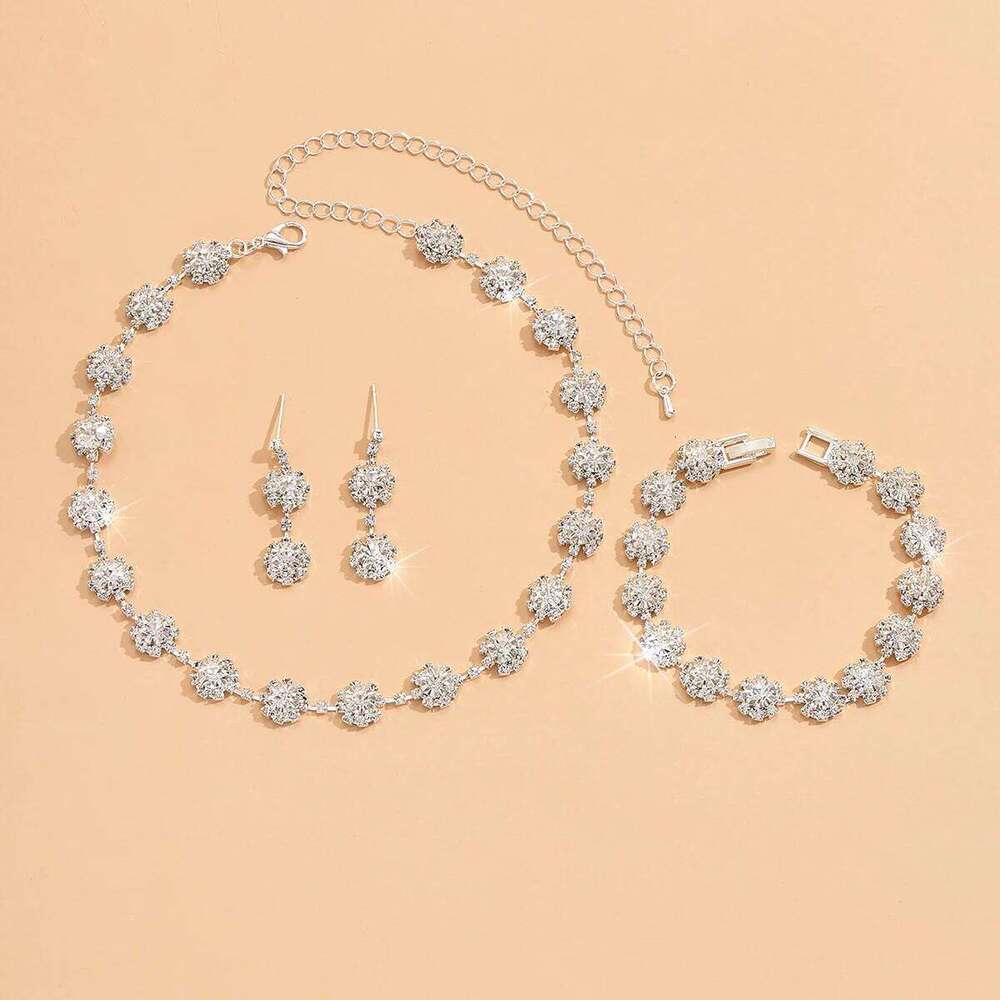 4PC Women's Claw Chain Series Sunflower Flower Earrings Necklace Bracelet Jewelry Set Wedding Party Accessories Z260313