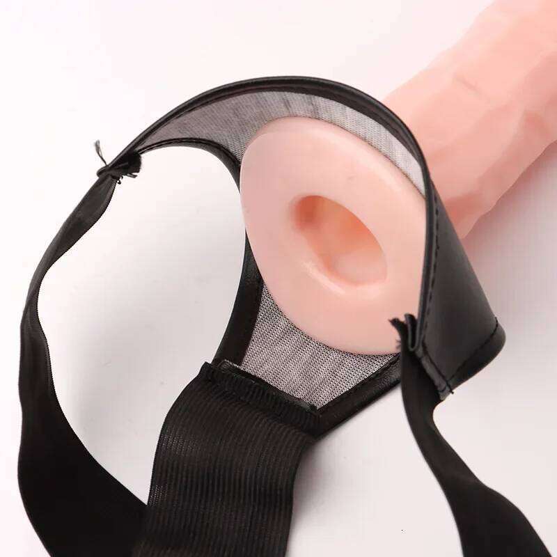 Men Strap On Panties Wearable Hollow Penis Lengthen Sleeve Strapon Dildo Pants Harness Belt for Man Sex Toys For Woman Gay 26H0314 - view 7