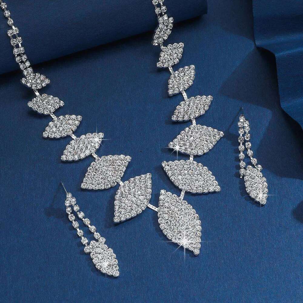 Ladies' Fashion Design Geometric Series Necklace Earrings Jewelry Set Suitable for Wedding, Party, Festival Gifts Z260313