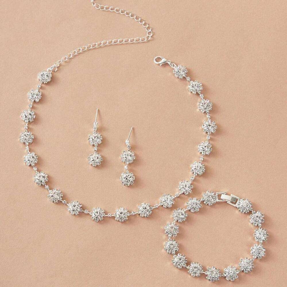 4PC Women's Claw Chain Series Sunflower Flower Earrings Necklace Bracelet Jewelry Set Wedding Party Accessories Z260313