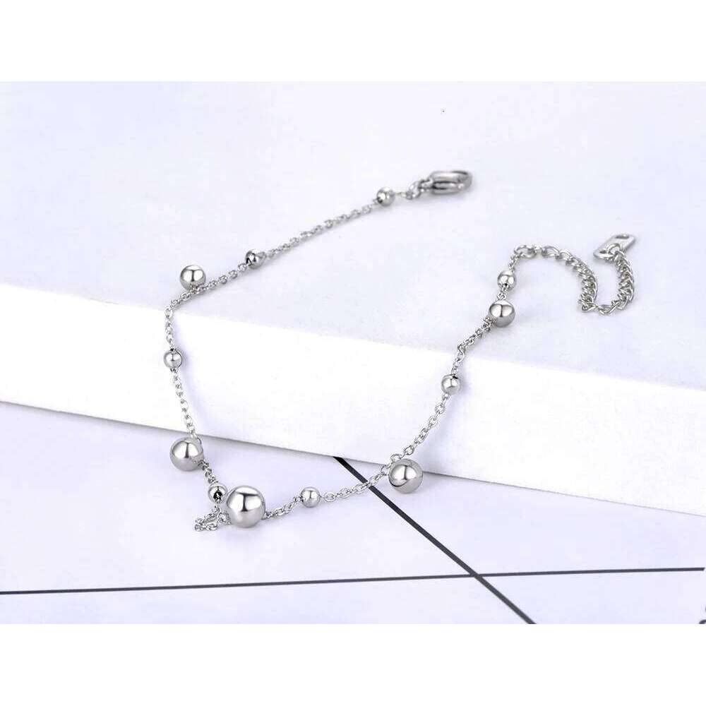 Lokaer Beads Anklets for Women Gold Color Stainless Steel Chain Anklet Trendy Summer Beach Jewelry Accessories Gifts A21030 Z260313