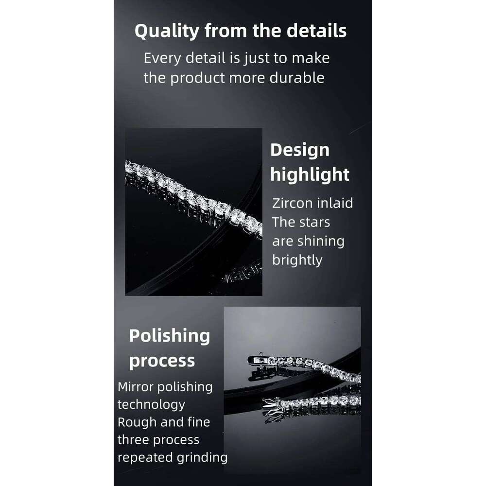 Factory Price 925 Silver Plated 18K Gold 4A Grade Zircon Tennis Bracelet For Men And Women Fashion Personality Exquisite Jewelry Z260313